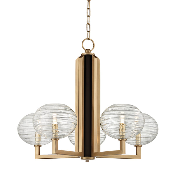 Hudson Valley - 2415-AGB - LED Chandelier - Breton - Aged Brass from Lighting & Bulbs Unlimited in Charlotte, NC