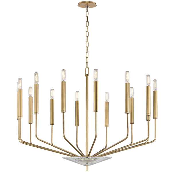 Hudson Valley - 2614-AGB - 14 Light Chandelier - Gideon - Aged Brass from Lighting & Bulbs Unlimited in Charlotte, NC