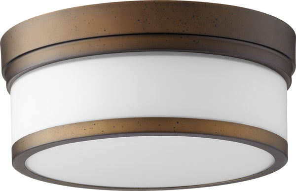 Quorum - 3509-12-86 - Two Light Ceiling Mount - Celeste - Oiled Bronze from Lighting & Bulbs Unlimited in Charlotte, NC