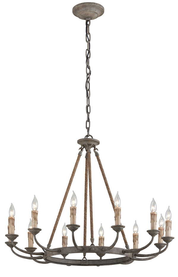 Troy Lighting - F6117-EB - 12 Light Chandelier - Cyrano - Earthen Bronze from Lighting & Bulbs Unlimited in Charlotte, NC
