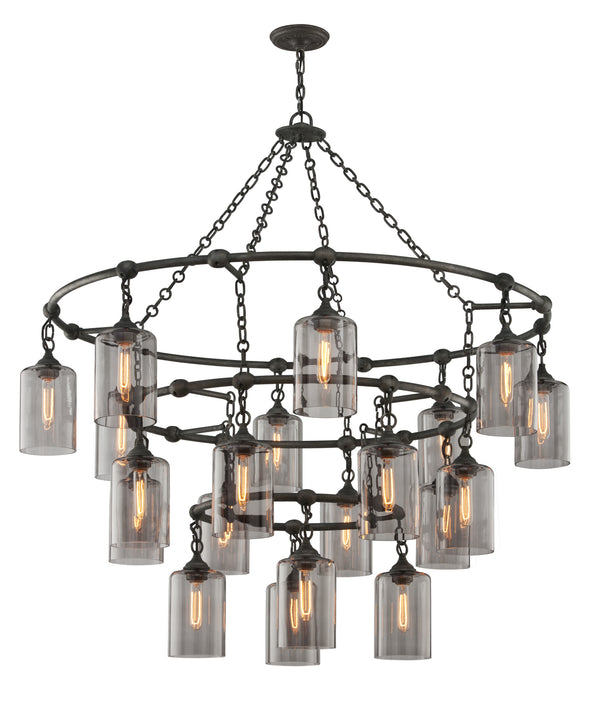 Troy Lighting - F4426 - 20 Light Pendant - Gotham - Aged Silver from Lighting & Bulbs Unlimited in Charlotte, NC