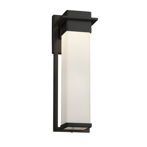 Justice Designs - FSN-7544W-OPAL-MBLK - LED Wall Sconce - Fusion - Matte Black from Lighting & Bulbs Unlimited in Charlotte, NC