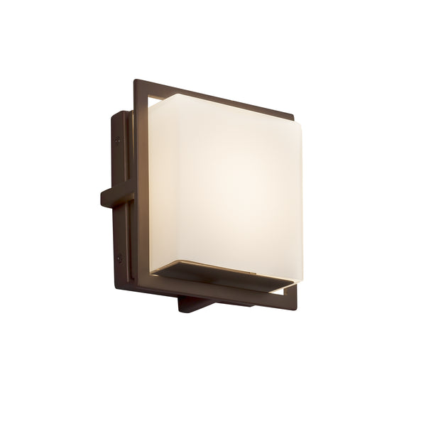Justice Designs - FSN-7561W-OPAL-DBRZ - LED Wall Sconce - Fusion - Dark Bronze from Lighting & Bulbs Unlimited in Charlotte, NC
