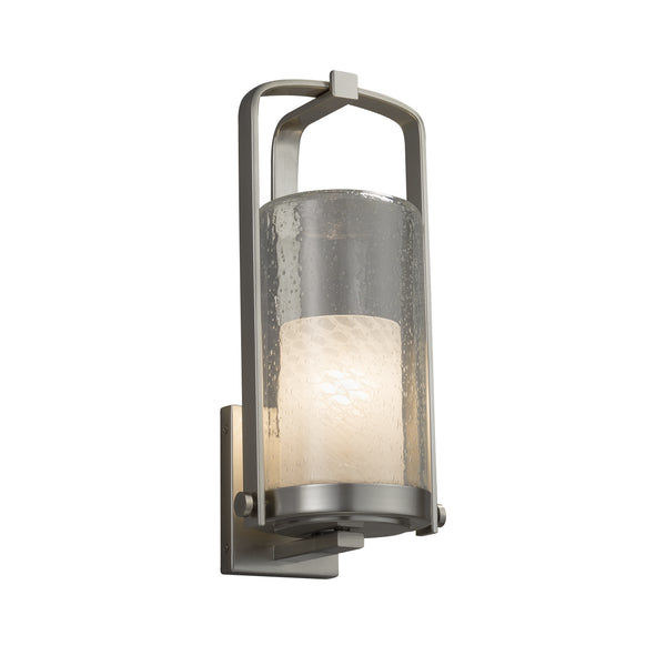 Justice Designs - FSN-7584W-10-WEVE-NCKL - Wall Sconce - Fusion - Brushed Nickel from Lighting & Bulbs Unlimited in Charlotte, NC