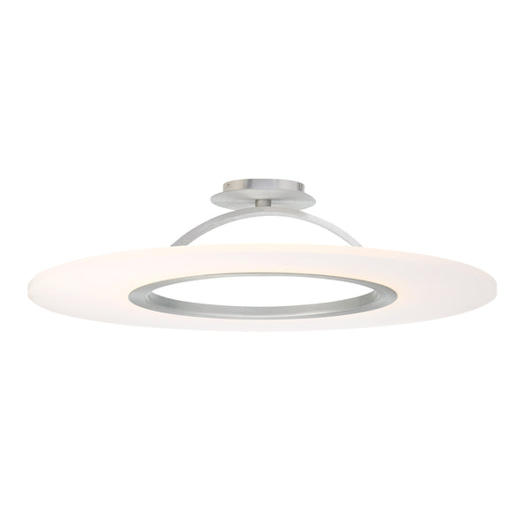 W.A.C. Lighting - FM-21720-AL - LED Convertible Semi-Flush Mount - Elektron - Brushed Aluminum from Lighting & Bulbs Unlimited in Charlotte, NC