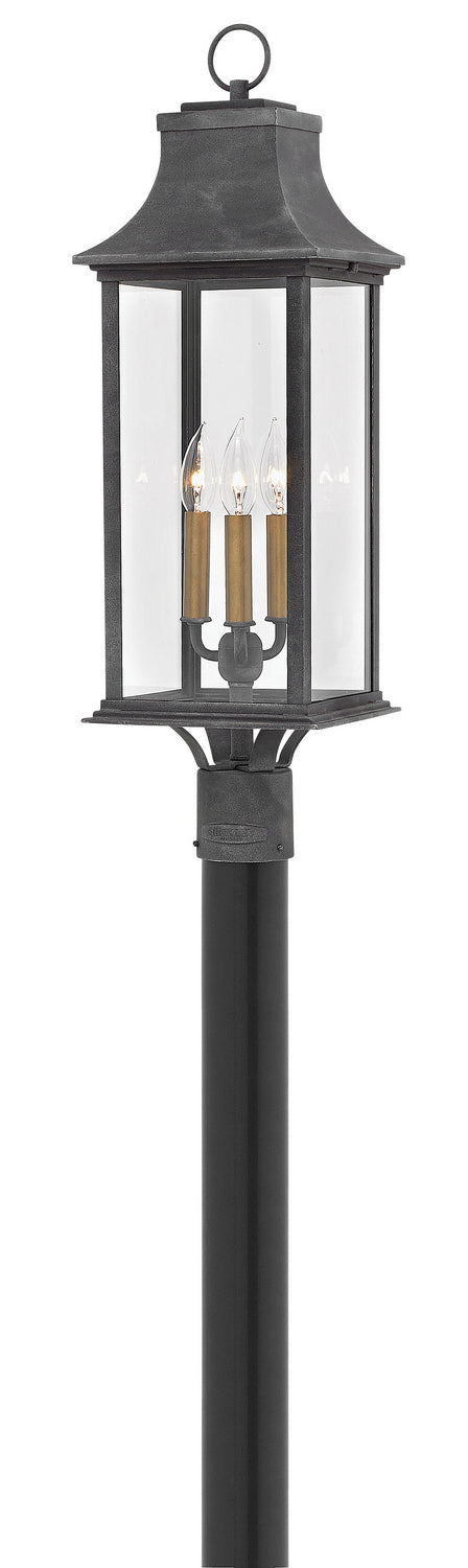 Hinkley - 2931DZ - LED Post Top/ Pier Mount - Adair - Aged Zinc from Lighting & Bulbs Unlimited in Charlotte, NC