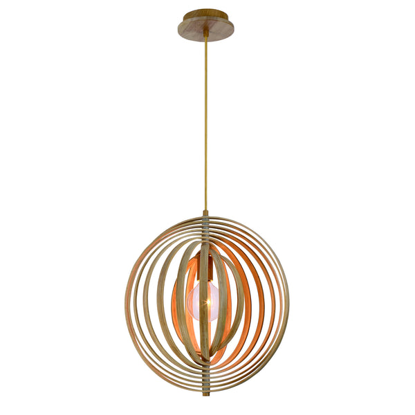 Eurofase - 31874-014 - One Light Pendant - Abruzzo - Wood from Lighting & Bulbs Unlimited in Charlotte, NC