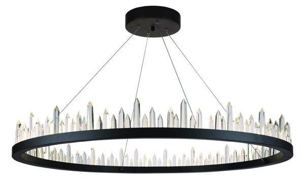 Elegant Lighting - 1705D42SDG - LED Chandelier - Malta - Satin Dark Grey from Lighting & Bulbs Unlimited in Charlotte, NC