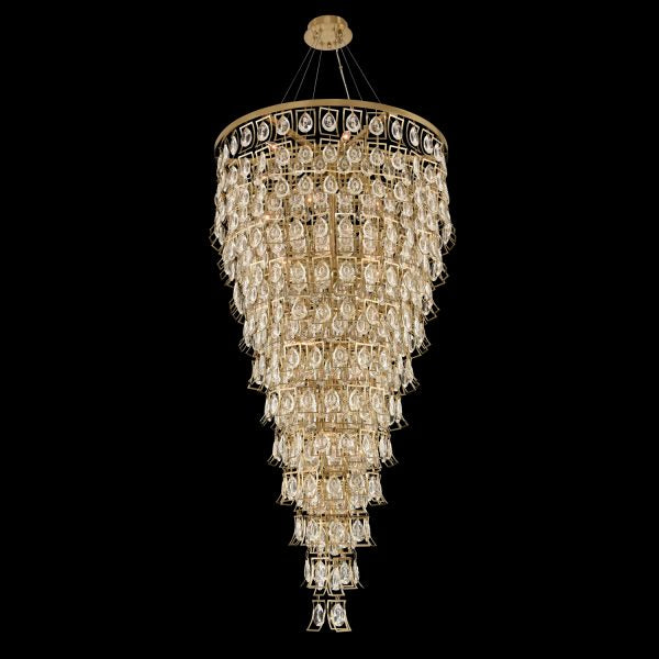 Allegri - 031954-039-FR001 - 28 Light Foyer Pendant - Carmella - Brushed Brass from Lighting & Bulbs Unlimited in Charlotte, NC