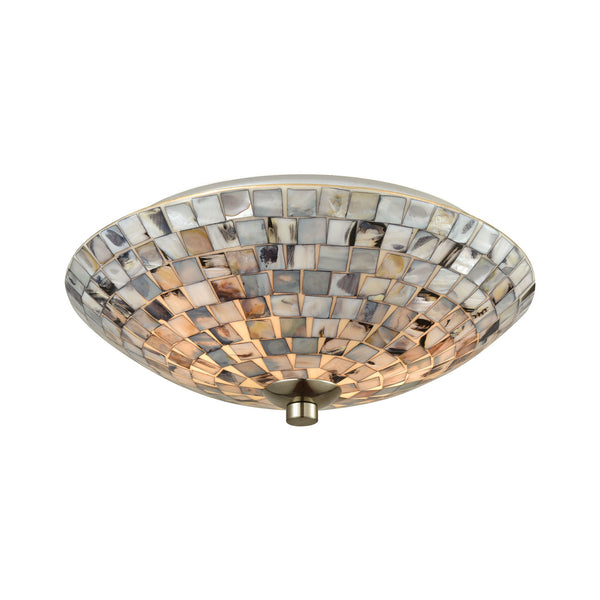 ELK Home - 10401/2 - Two Light Flush Mount - Capri - Satin Nickel from Lighting & Bulbs Unlimited in Charlotte, NC