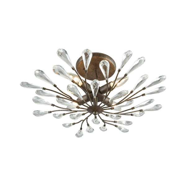 ELK Home - 18241/4 - Four Light Semi Flush Mount - Crislett - Sunglow Bronze from Lighting & Bulbs Unlimited in Charlotte, NC