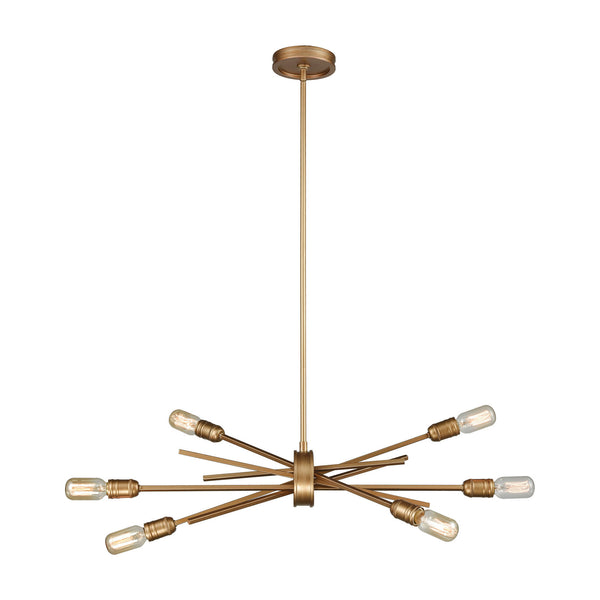 ELK Home - 66971/6 - Six Light Chandelier - Xenia - Matte Gold from Lighting & Bulbs Unlimited in Charlotte, NC