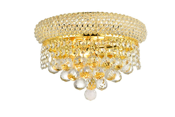 Elegant Lighting - V1800W12G/RC - Two Light Wall Sconce - Primo - Gold from Lighting & Bulbs Unlimited in Charlotte, NC
