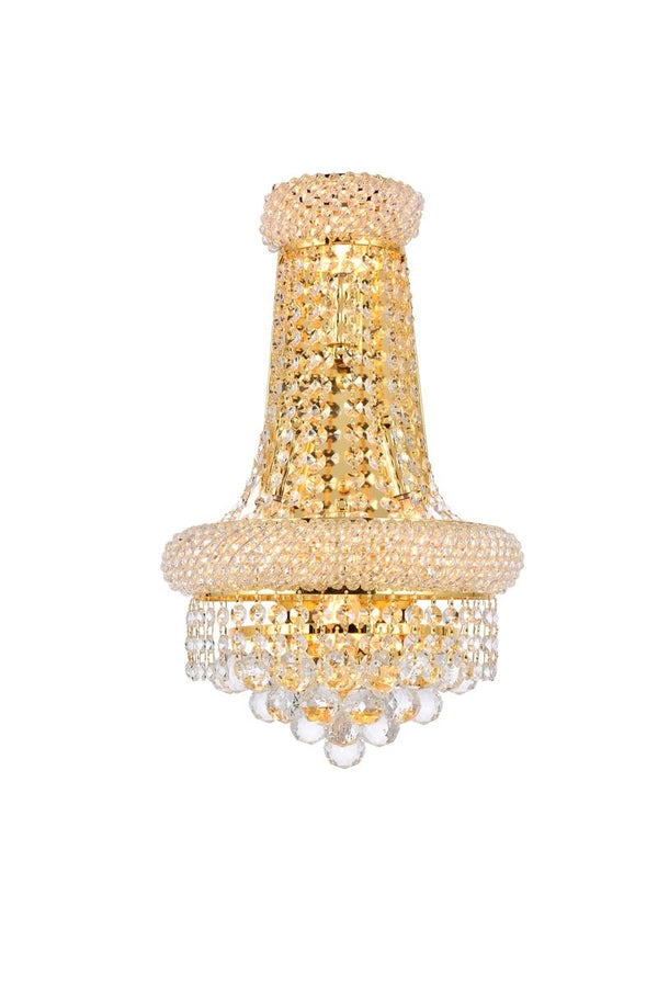 Elegant Lighting - V1800W12SG/RC - Four Light Wall Sconce - Primo - Gold from Lighting & Bulbs Unlimited in Charlotte, NC