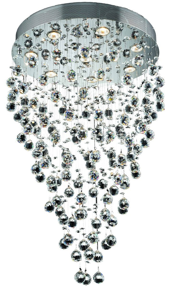 Elegant Lighting - V2006D24C/RC - Eight Light Chandelier - Galaxy - Chrome from Lighting & Bulbs Unlimited in Charlotte, NC