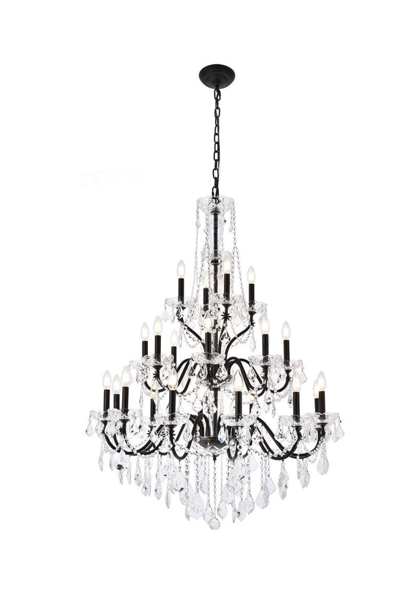 Elegant Lighting - V2015G36DB/RC - 24 Light Chandelier - St. Francis - Dark Bronze from Lighting & Bulbs Unlimited in Charlotte, NC