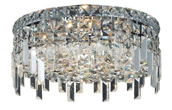 Elegant Lighting - V2031F14C/RC - Four Light Flush Mount - Maxime - Chrome from Lighting & Bulbs Unlimited in Charlotte, NC