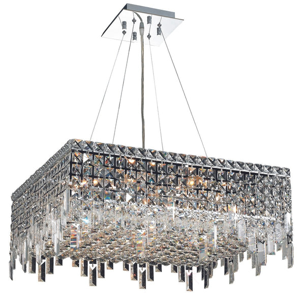 Elegant Lighting - V2033D24C/RC - 12 Light Chandelier - Maxime - Chrome from Lighting & Bulbs Unlimited in Charlotte, NC