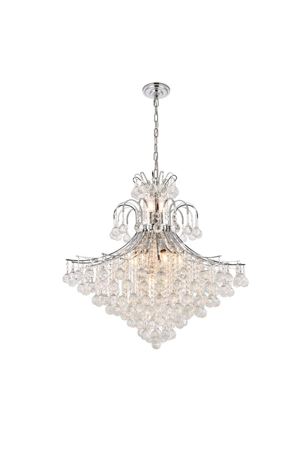 Elegant Lighting - V8005G31C/RC - 15 Light Chandelier - Toureg - Chrome from Lighting & Bulbs Unlimited in Charlotte, NC