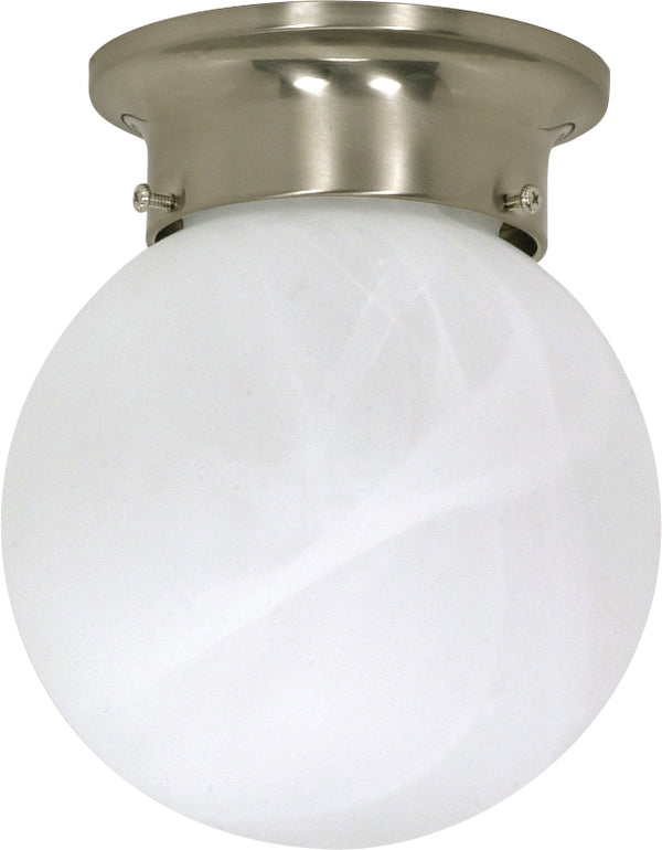 Nuvo Lighting - 60-6008 - One Light Flush Mount - Brushed Nickel from Lighting & Bulbs Unlimited in Charlotte, NC