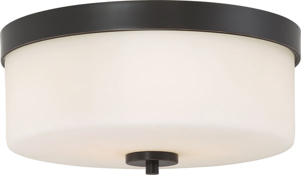 Nuvo Lighting - 60-6331 - Two Light Flush Mount - Denver - Mahogany Bronze from Lighting & Bulbs Unlimited in Charlotte, NC