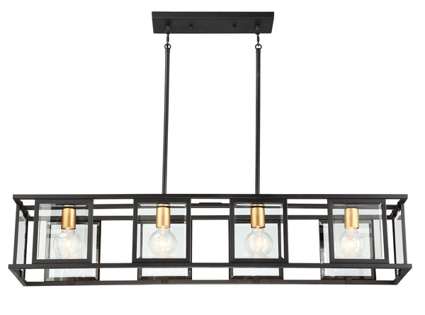 Nuvo Lighting - 60-6417 - Four Light Trestle - Payne - Midnight Bronze from Lighting & Bulbs Unlimited in Charlotte, NC