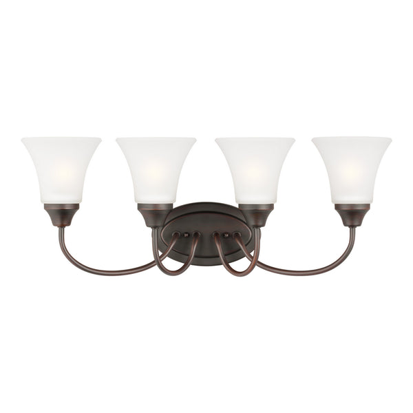 Generation Lighting - 44808-710 - Four Light Wall / Bath - Holman - Bronze from Lighting & Bulbs Unlimited in Charlotte, NC