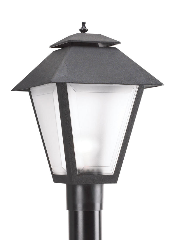 Generation Lighting - 82065EN3-12 - One Light Outdoor Post Lantern - Polycarbonate Outdoor - Black from Lighting & Bulbs Unlimited in Charlotte, NC