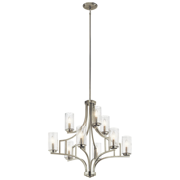 Kichler - 44073NI - Nine Light Chandelier - Vara - Brushed Nickel from Lighting & Bulbs Unlimited in Charlotte, NC