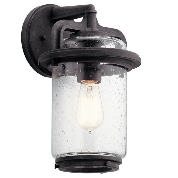 Kichler - 49865WZC - One Light Outdoor Wall Mount - Andover - Weathered Zinc from Lighting & Bulbs Unlimited in Charlotte, NC
