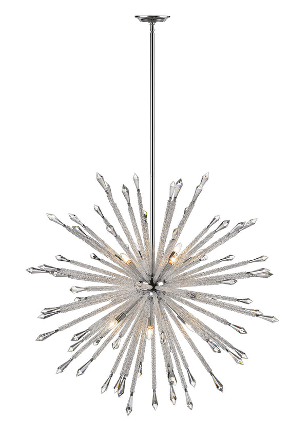 Z-Lite - 4002-12 - 12 Light Chandelier - Soleia - Chrome from Lighting & Bulbs Unlimited in Charlotte, NC