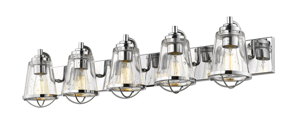 Z-Lite - 444-5V-CH - Five Light Vanity - Mariner - Chrome from Lighting & Bulbs Unlimited in Charlotte, NC