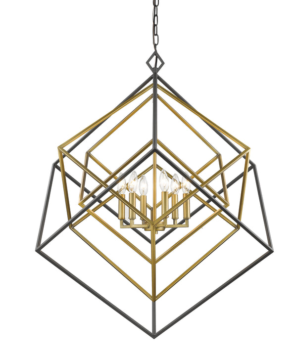 Z-Lite - 457-6OBR-BRZ - Six Light Chandelier - Euclid - Olde Brass / Bronze from Lighting & Bulbs Unlimited in Charlotte, NC