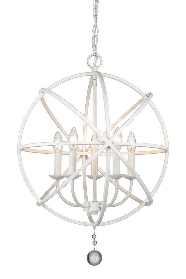 Z-Lite - 458-20MW - Five Light Chandelier - Tull - Matte White from Lighting & Bulbs Unlimited in Charlotte, NC