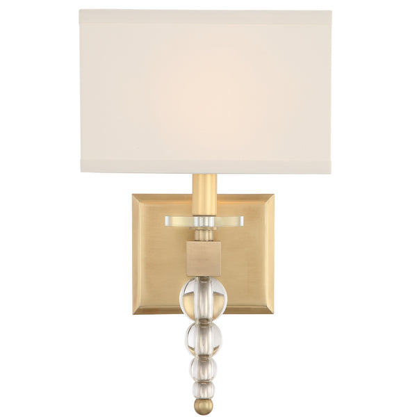 Crystorama - CLO-8892-AG - One Light Wall Mount - Clover - Aged Brass from Lighting & Bulbs Unlimited in Charlotte, NC