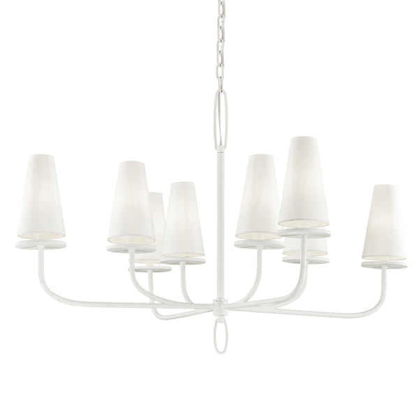 Troy Lighting - F6286-GSW - Eight Light Chandelier - Marcel - Gesso White from Lighting & Bulbs Unlimited in Charlotte, NC