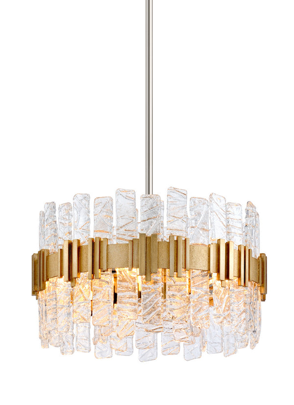 Corbett Lighting - 256-45 - Five Light Pendant - Ciro - Antique Silver Leaf Stainless from Lighting & Bulbs Unlimited in Charlotte, NC