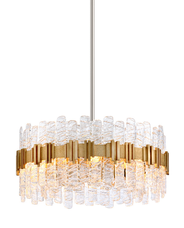 Corbett Lighting - 256-48 - Eight Light Pendant - Ciro - Antique Silver Leaf Stainless from Lighting & Bulbs Unlimited in Charlotte, NC