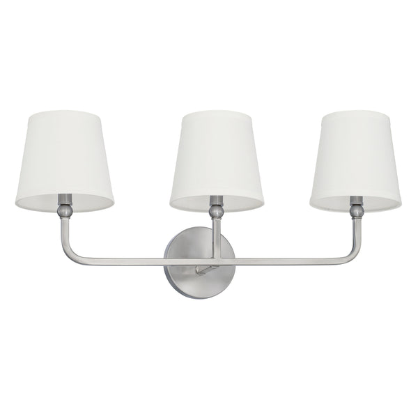 Capital Lighting - 119331BN-674 - Three Light Vanity - Dawson - Brushed Nickel from Lighting & Bulbs Unlimited in Charlotte, NC