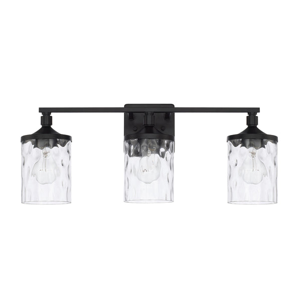 Capital Lighting - 128831MB-451 - Three Light Vanity - Colton - Matte Black from Lighting & Bulbs Unlimited in Charlotte, NC