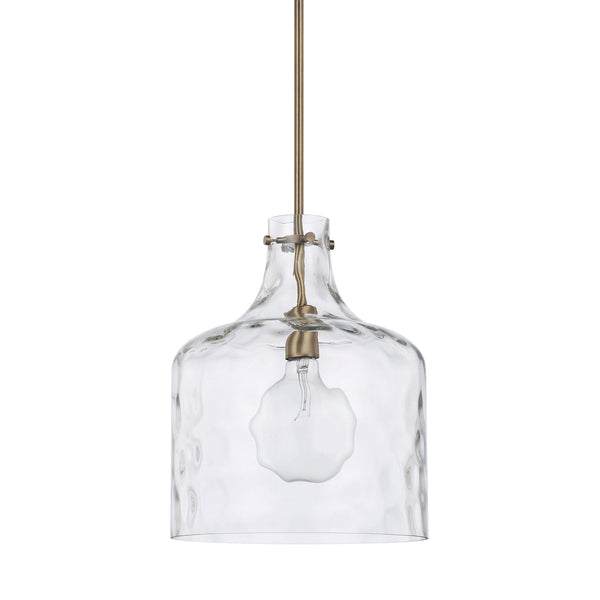 Capital Lighting - 325717AD - One Light Pendant - Crawford - Aged Brass from Lighting & Bulbs Unlimited in Charlotte, NC