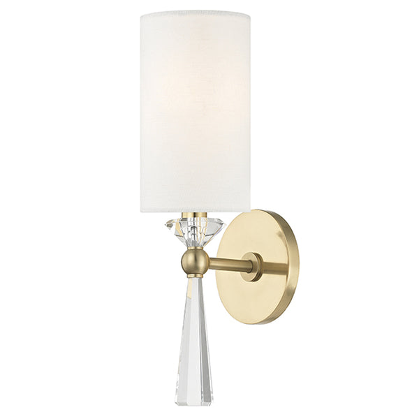 Hudson Valley - 9951-AGB - One Light Wall Sconce - Birch - Aged Brass from Lighting & Bulbs Unlimited in Charlotte, NC