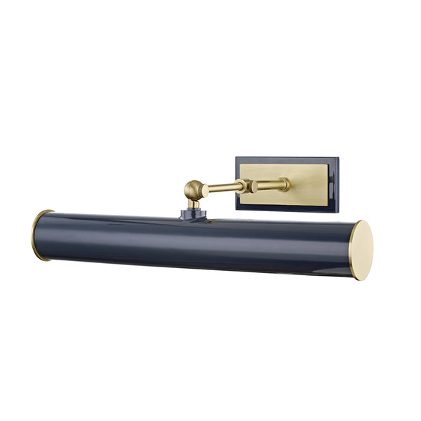 Mitzi - HL263202-AGB/NVY - Two Light Picture Light With Plug - Holly - Aged Brass/Navy from Lighting & Bulbs Unlimited in Charlotte, NC