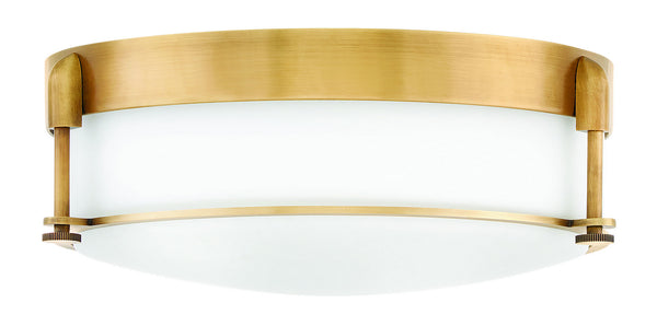 Hinkley - 3233HB - LED Flush Mount - Colbin - Heritage Brass from Lighting & Bulbs Unlimited in Charlotte, NC
