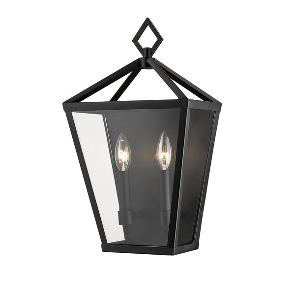 Millennium - 2531-PBK - Two Light Outdoor Wall Bracket - Arnold - Powder Coat Black from Lighting & Bulbs Unlimited in Charlotte, NC