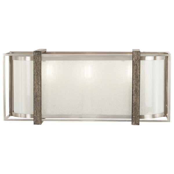 Minka-Lavery - 4563-098 - Three Light Bath - Tyson'S Gate - Brushed Nickel W/Shale Wood from Lighting & Bulbs Unlimited in Charlotte, NC