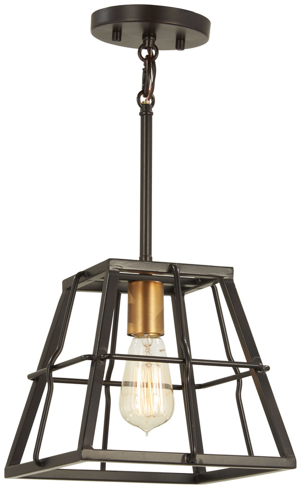 Minka-Lavery - 4761-416 - One Light Mini Pendant - Keeley Calle - Painted Bronze W/Natural Brush from Lighting & Bulbs Unlimited in Charlotte, NC