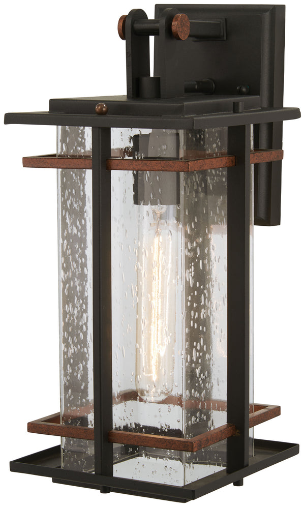 Minka-Lavery - 72492-68 - One Light Outdoor Wall Mount - San Marcos - Coal W/Antique Copper Accents from Lighting & Bulbs Unlimited in Charlotte, NC