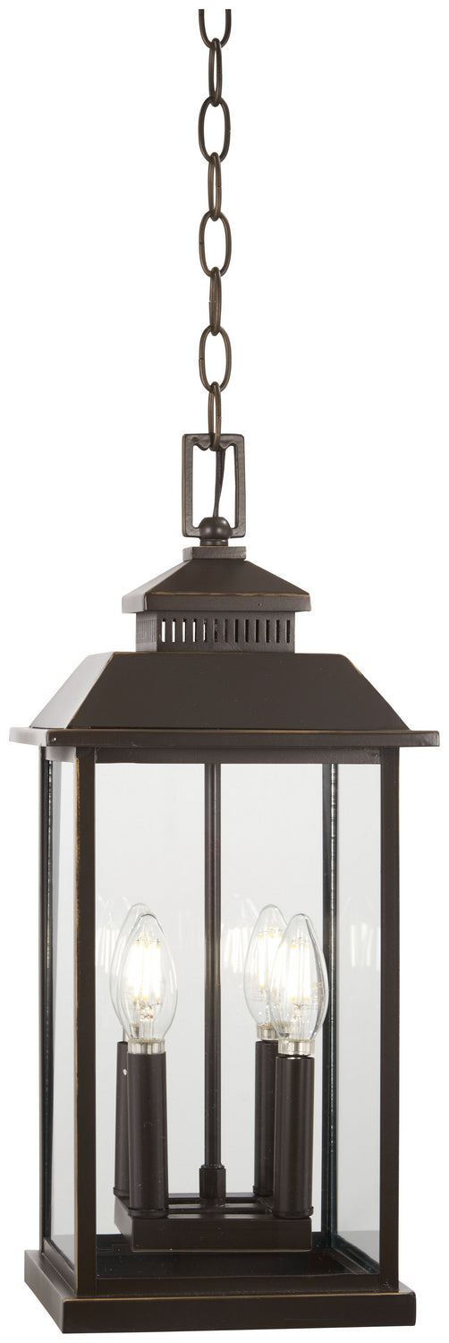 Minka-Lavery - 72594-143C - Four Light Chain Hung Lantern - Miner'S Loft - Oil Rubbed Bronze W/ Gold High from Lighting & Bulbs Unlimited in Charlotte, NC