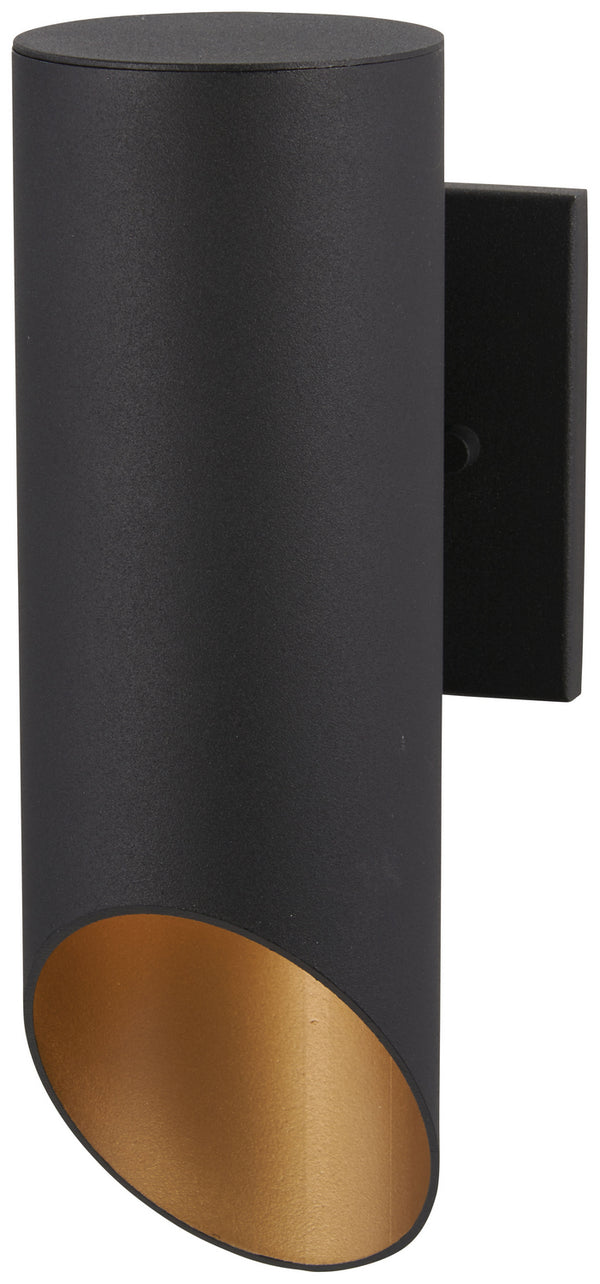 Minka-Lavery - 72611-66G - One Light Outdoor Wall Mount - Pineview Slope - Coal W/Gold from Lighting & Bulbs Unlimited in Charlotte, NC